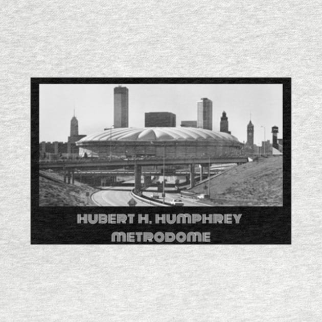 Hubert H Humphrey Metrodome- Blue by Mortimermaritin